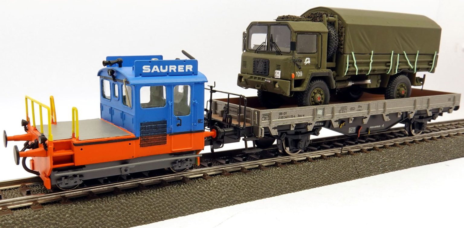 Saurer Tm Werkstraktor Und Sbb Km Mit Beladung Von Friho In H