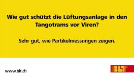 BLT: Virenfilter in Tangotrams und Bussen reduzieren Virenlast signifikant