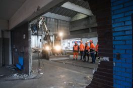 Spatenstich zum Bau der neuen Güterwagenhalle von SBB Cargo in Chiasso