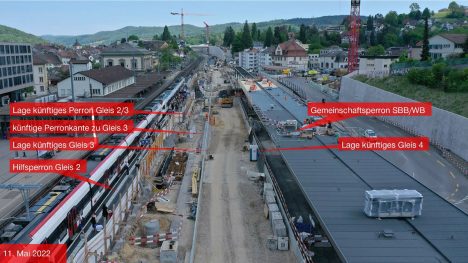 Der Ausbau des Bahnknotens Liestal läuft auf Hochtouren