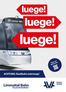 Limmattalbahn: Sicherheitskampagne zum Start der Testfahrten am 11. Juli 2022