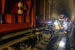 Rettungskräfte übten den Ernstfall im Rickentunnel