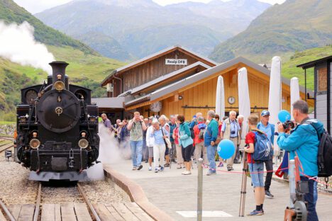 DFB: Rund 1500 Personen am zweitägigen Dampfbahnfest in Realp