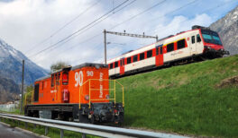 Ein neues Fahrzeug für TMR-Infrastruktur ist im Depot Vernayaz eingetroffen