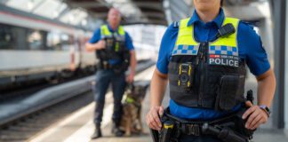 Transportpolizei mit Bodycam_SBB CFF FFS_2024