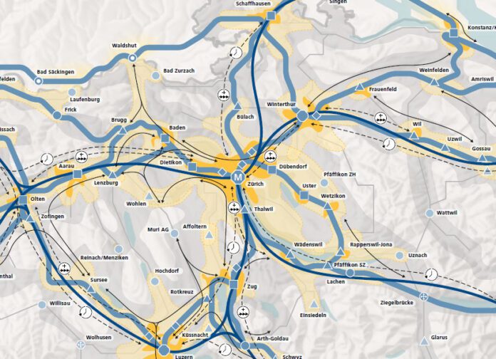 Perspektive BAHN 2050 Raeumliche Konkretisierung Karte Zuerich_BAV_9 24