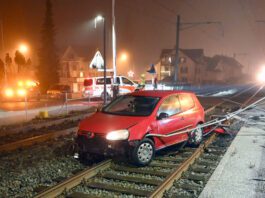 Staad Bahngleisen Bahnhof Auto Gleis_Kapo SG_30 12 24