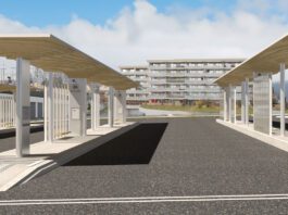 Regionalbusbahnhof Bulle Visualisierung_TPF Infra Baraki_01 25