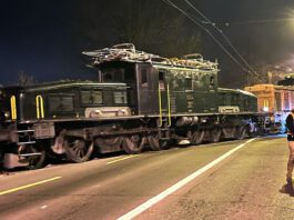 historische Schienenfahrzeuge Abtransport Be 68 II 13254_SBB Historic_21 1 25